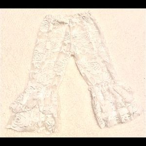Lace Ruffle Pants